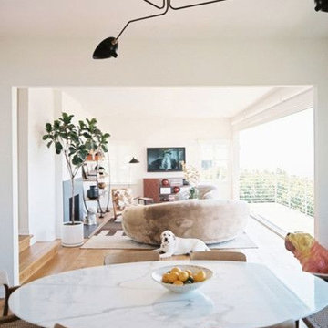 serge mouille lighting fixture for contemporary dining room