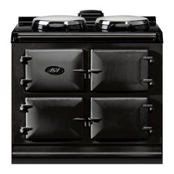 3-oven AGA Dual Control in Black - Gas Ranges And Electric Ranges