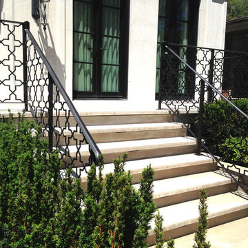 Hillmount residence wrought iron exterior guard