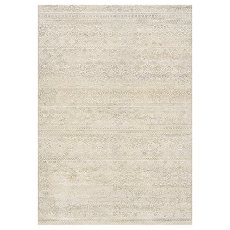 Couristan Easton Capella Area Rug, Ivory-Light Gray, 2'x3'7"