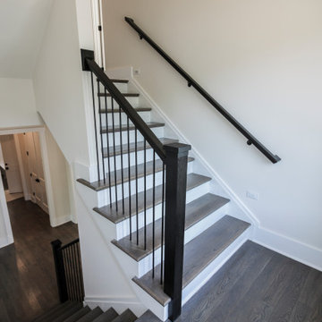 Project #65 | Contemporary Staircase with Vertical Metal Balusters