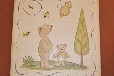 Bear and bees set of two