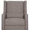 Babyletto Toco Swivel Glider and Ottoman in Gray Tweed