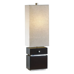 Waterfall Dark Brown Table Lamp - Table Lamps