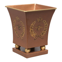 Bronze Bee & Garland Square Cachepots - Area Rugs