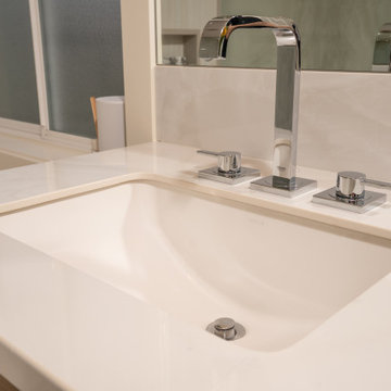 UP Contemporary Transitional Bathroom Remodel