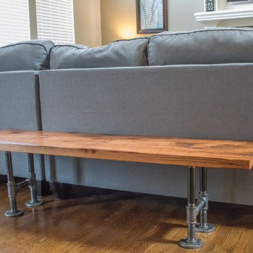 Industrial Bench | Barn Wood Bench | Oak Bench