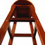 Traditional Bar Stool in Acacia Hardwood with 2 Footrest, Simple Round Design