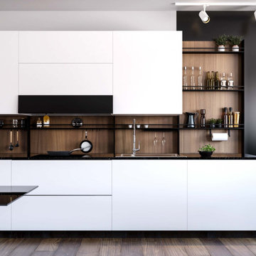 COMBO - Freestanding Backsplash Rack