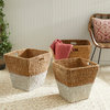 Seagrass Rectangular Storage Baskets, Set of 3