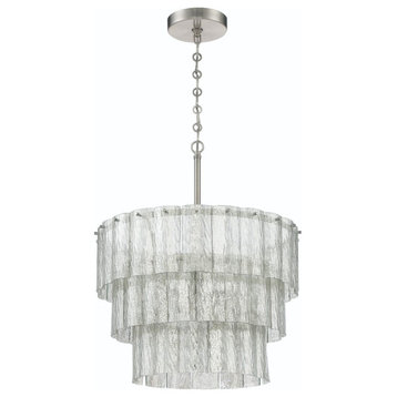 Museo Chandelier in Brushed Polished Nickel