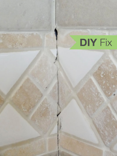 How do you repair shower grout?