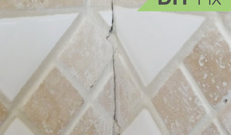 Quick Fix: Repair Cracked Bathroom Grout