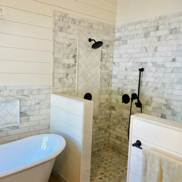 Farmhouse Flair: A Modern Twist on a Bathroom Remodel in Poway