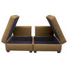 Duobed Storage Sofa Bed, 36"x72", Mocha