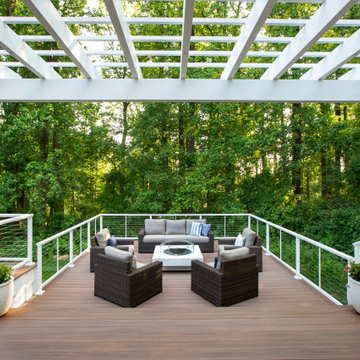 Fire Table and Pergola