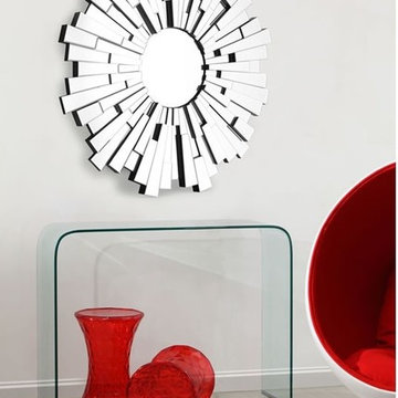 Zuo Burst Mirror with Solid Back