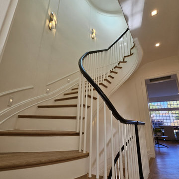 Project #131 | Three-Story Elliptical Staircase in Historic Home