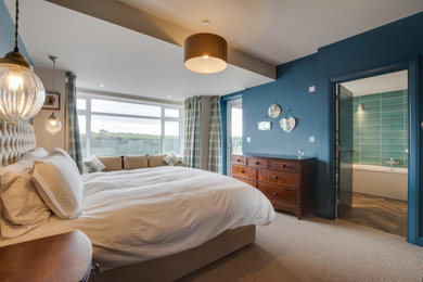 Inspiration for a coastal bedroom in Cornwall.