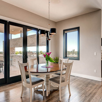 Miesian Modern home with Milgard Ultra windows and doors