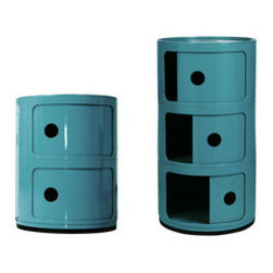 Futuristic Storage Cabinet in Teal - Storage And Organization