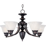 Maxim Lighting - Maxim 2699MROI 5-Light Chandelier Malaga Oil Rubbed Bronze - Maxim Lighting`s commitment to both the residential lighting and the home building industries will assure you a product line focused on your basic lighting needs. With the Malaga collection you will find quality lighting that is well designed, well priced and readily available.