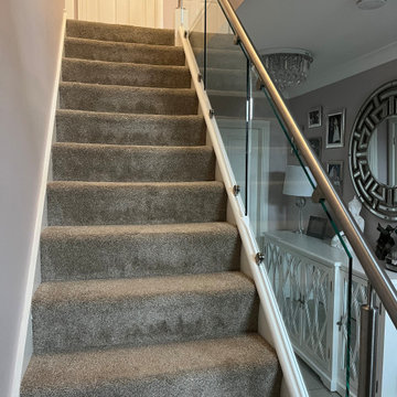 StaircaseRenovation | Stainless Steel & Glass | Nuneaton