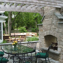 trellis fireplace