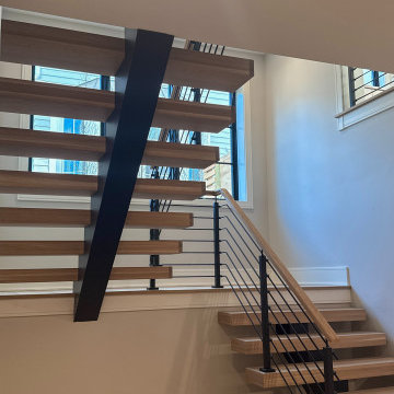 Project #147 | Modern Staircase with Seattle Style Stringer