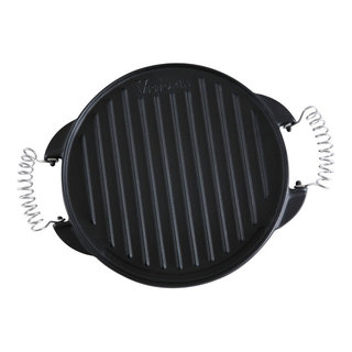 Victoria Wire Handles Cast Iron Round Reversible Griddle 12.5 in