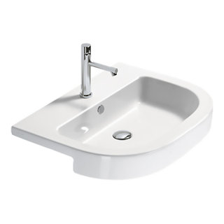 ZERO Countertop round washbasin By CERAMICA CATALANO