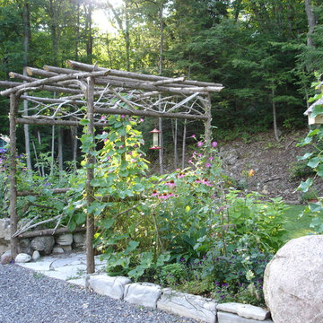 Custom arbour and landscape design.