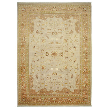Rug N Carpet - Handmade Oriental 12' 2" x 17' 4" Oversize Oushak Area Rug