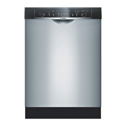 Bosch Ascenta Series 24" Recessed Handle Dishwasher, Stainless | SHE3AR55UC - Dishwashers