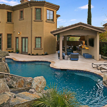 Danville Outdoor Kitchen, Pool and Pavilion