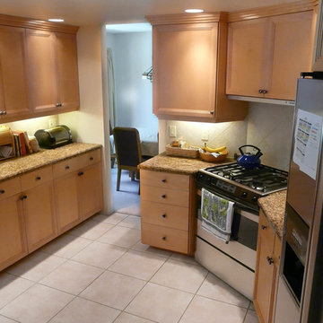 Angled Wall Transforms Corridor Kitchen
