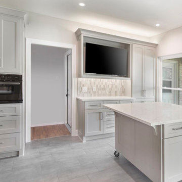 Arlington Kitchen (mobile island) | Prime Design Cabinetry LLC