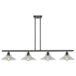 Innovations Lighting - Orwell 4-Light LED Island Light, Oil Rubbed Bronze, Glass: Clear - A truly dynamic fixture, the Ballston fits seamlessly amidst most decor styles. Its sleek design and vast offering of finishes and shade options makes the Ballston an easy choice for all homes.
