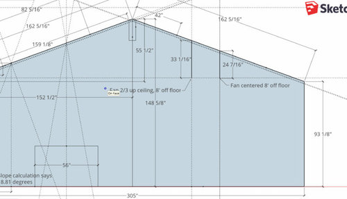 Where To Place Fan On Vaulted Ceiling