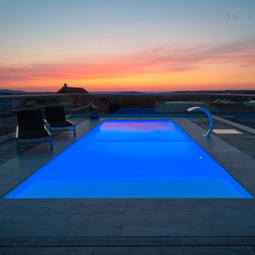 Pool auf einem Dach