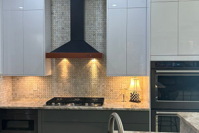 Example of a classic kitchen design in Other
