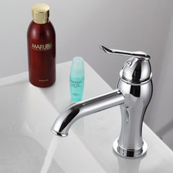 Chrome Finish Brass Bathroom Sink Faucet T0612 - Bathroom Sink Faucets