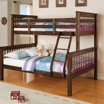 Haley Twin over Full Bunk Bed | Walnut