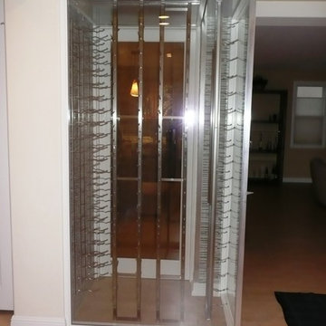 Metal Racks Los Angeles, Palisades, California Wine Cellar Installation