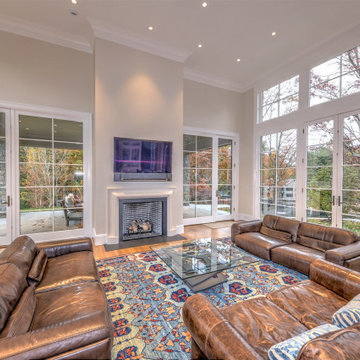 Family Room with French Doors to the Terrace
