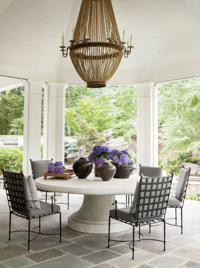 Transitional Patio by AMY D MORRIS INTERIORS