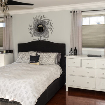 Master Bedroom Blackout Honeycomb Cellular Blinds Top Down Cordless