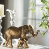 A&B Home Bronze Mother & Baby Elephants Statue 12X5X7"