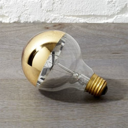 g25 gold tipped 40w light bulb | CB2 - Light Bulbs
