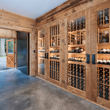 Sauvie Island Custom Wine Cellar Garage Conversion